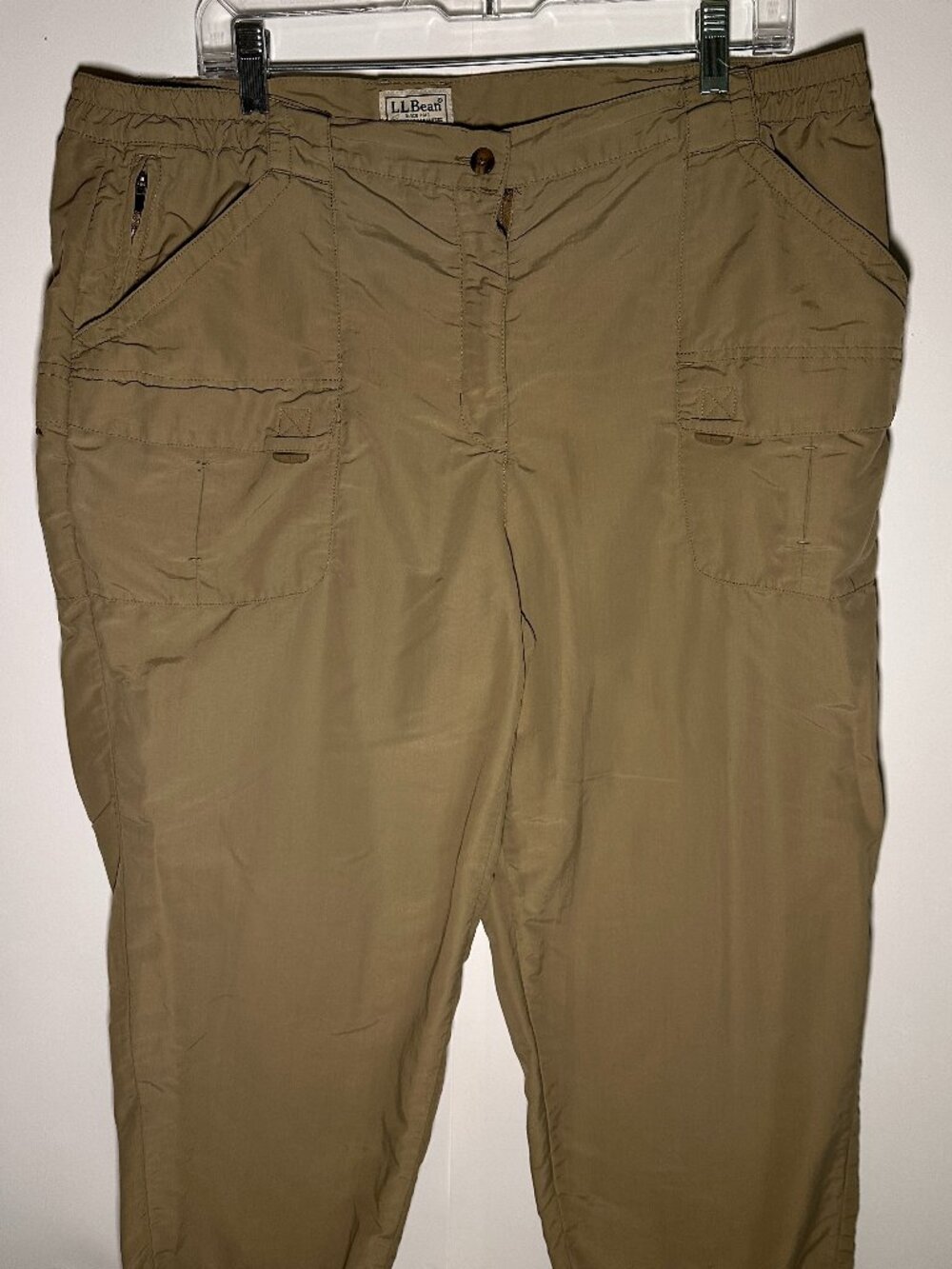 Vintage L.L Bean Women's Tan/Khaki Hiking Pants size XL